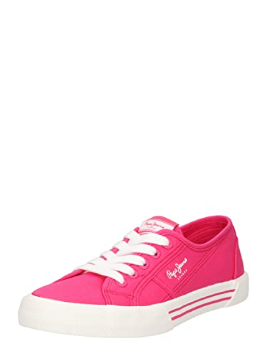 Pepe Jeans London Damen Brady Basic W Sneaker, 356DISCO PINK, 36 EU von Pepe Jeans