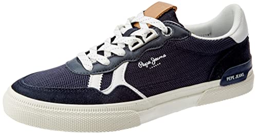 Pepe Jeans London Herren Kenton Britt Capsule Sneaker, 588OCEAN, 44 EU von Pepe Jeans