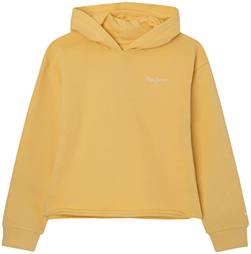 Pepe Jeans Mädchen Elicia Summer Hooded Sweatshirt, Yellow (Shine), 8 Years von Pepe Jeans