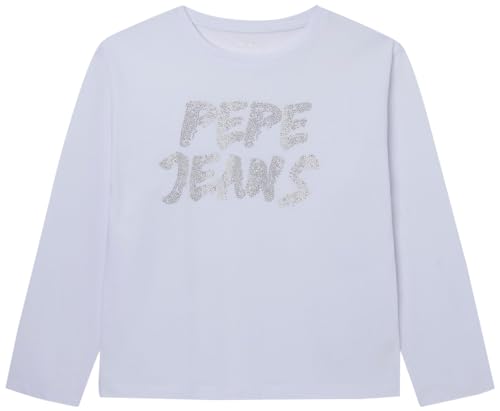 Pepe Jeans Mädchen Sandra T-Shirt, White (White), 4 Years von Pepe Jeans