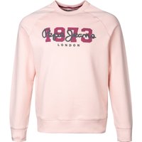 Pepe Jeans Herren Sweatshirt rosa Baumwolle Logo und Motiv von Pepe Jeans