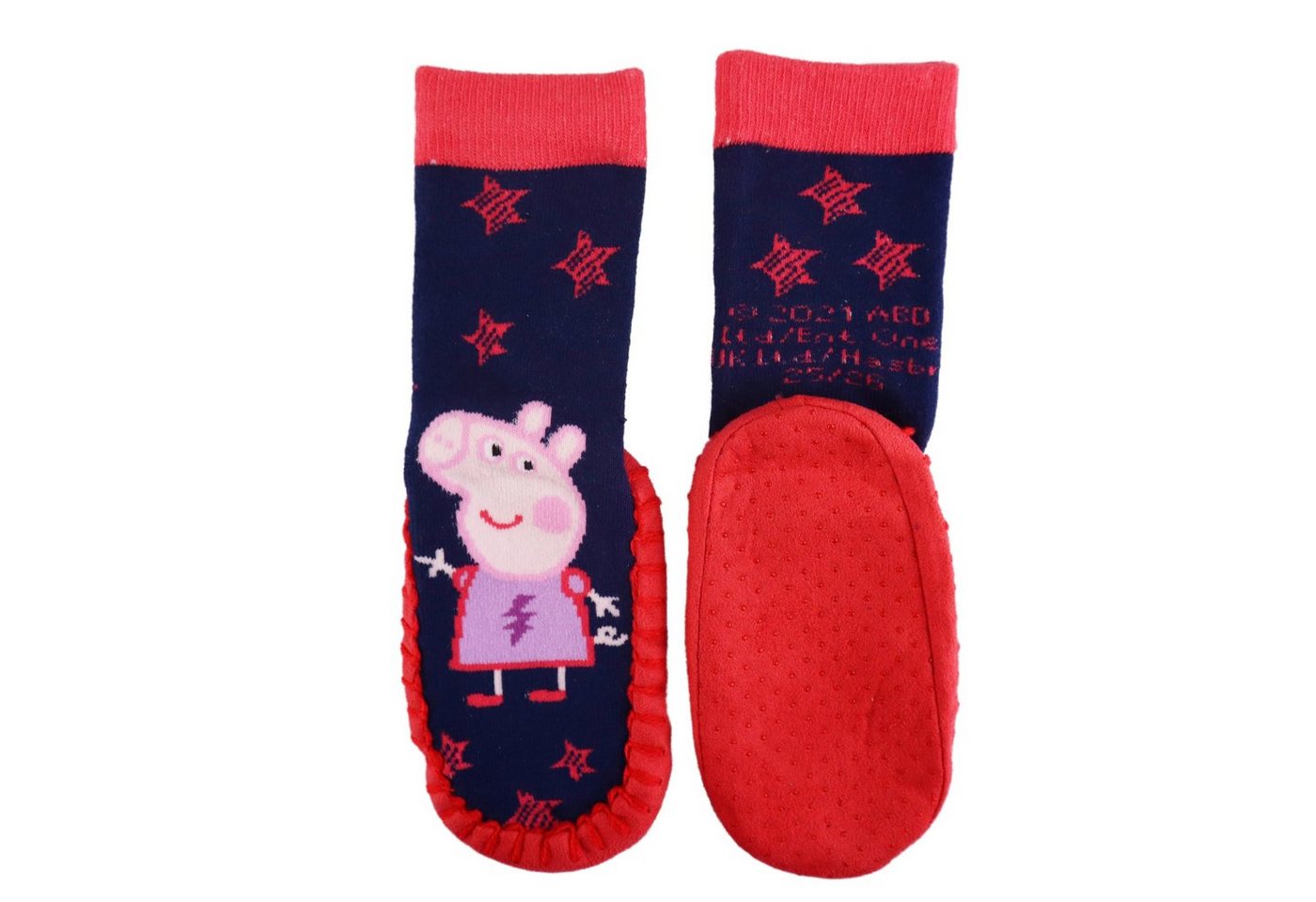 Peppa Pig ABS-Socken Peppa Wutz Mädchen Kinder anti rutsch Socken Gr. 23 bis 28 von Peppa Pig