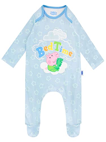 Peppa Pig Baby Jungen George Wutz Schlafanzug Blau 56-68 von Peppa Pig