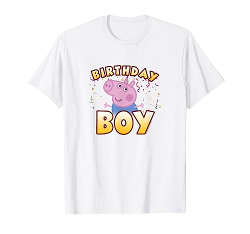 Peppa Pig George Birthday Boy Holiday Confetti Logo T-Shirt von Peppa Pig