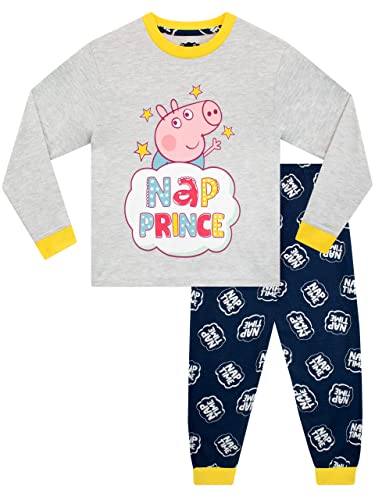 Peppa Pig Jungen George Pig Pyjamas Nachtwäsche für Kinder Grau 104 von Peppa Pig