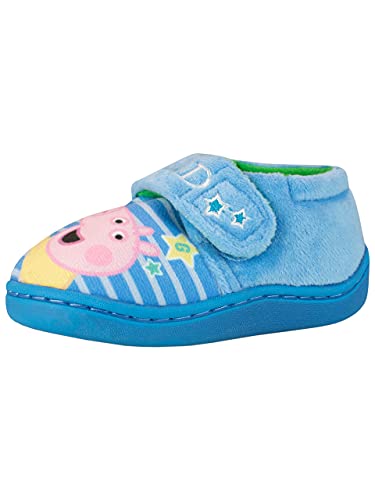 Peppa Pig Jungen Hausschuhe George Pig Blau EU 23 (UK 6) von Peppa Pig