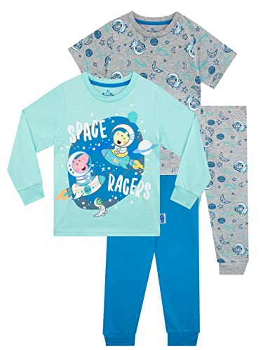 Peppa Pig Jungen Schlafanzug 2er Pack George Pig Blau und Grau 104 von Peppa Pig