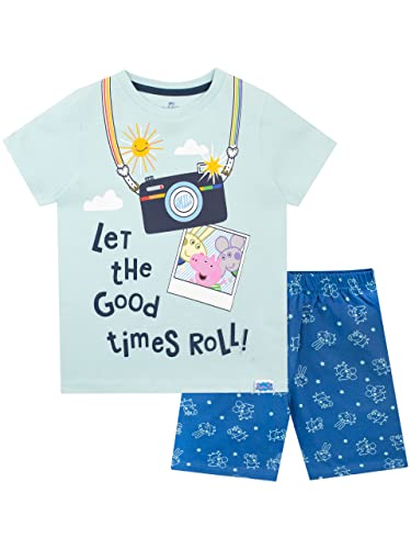 Peppa Pig Jungen Schlafanzug George Pig Blau 104 von Peppa Pig