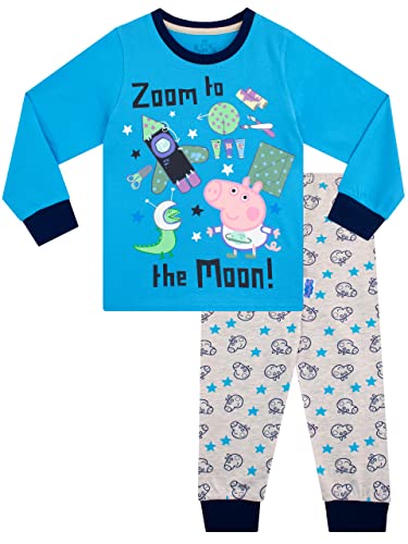 Peppa Pig Jungen Schlafanzug George Pig Blau 104 von Peppa Pig