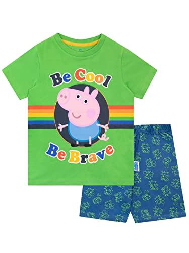 Peppa Pig Jungen Schlafanzug kurz George Mehrfarbig 128 cm von Peppa Pig