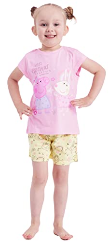 Peppa Pig Mädchen Kurzer Schlafanzug Nachtwäsche Best Friends, Peppa Pig – Shorty Best Friends, 3-4 Jahre von Peppa Pig
