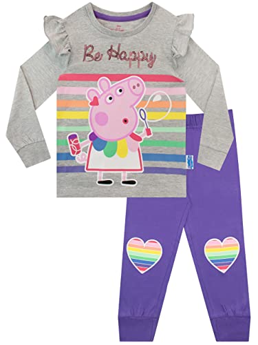 Peppa Pig Mädchen Schlafanzug Mehrfarbig 116 von Peppa Pig