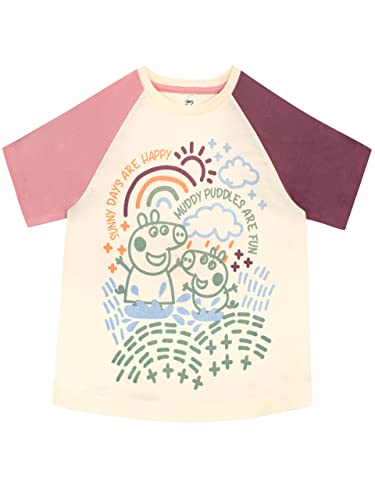 Peppa Pig Mädchen T-Shirt Mehrfarbig 110 von Peppa Pig