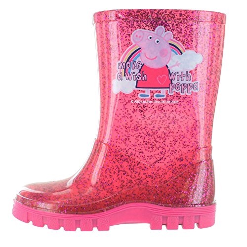 Peppa Pig Make A Wish Gummistiefel, Gr. 37-43, Glitzer, Pink, fuchsia, 24 EU von Peppa Pig