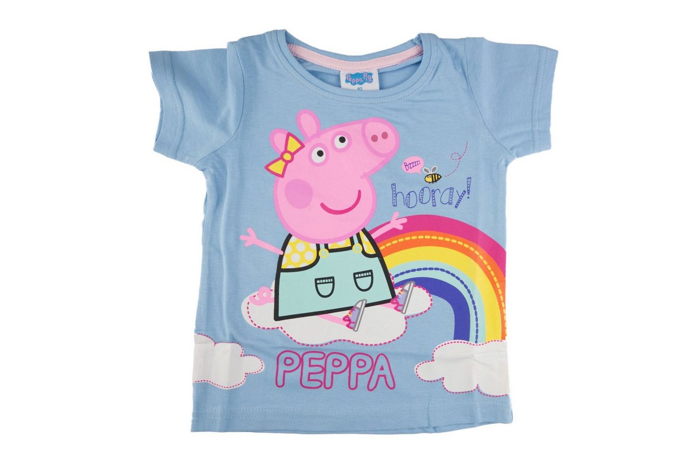 Peppa Pig Print-Shirt Peppa Wutz Kinder Mädchen kurzarm T-Shirt Gr. 92 bis 116, 100% Baumwolle von Peppa Pig
