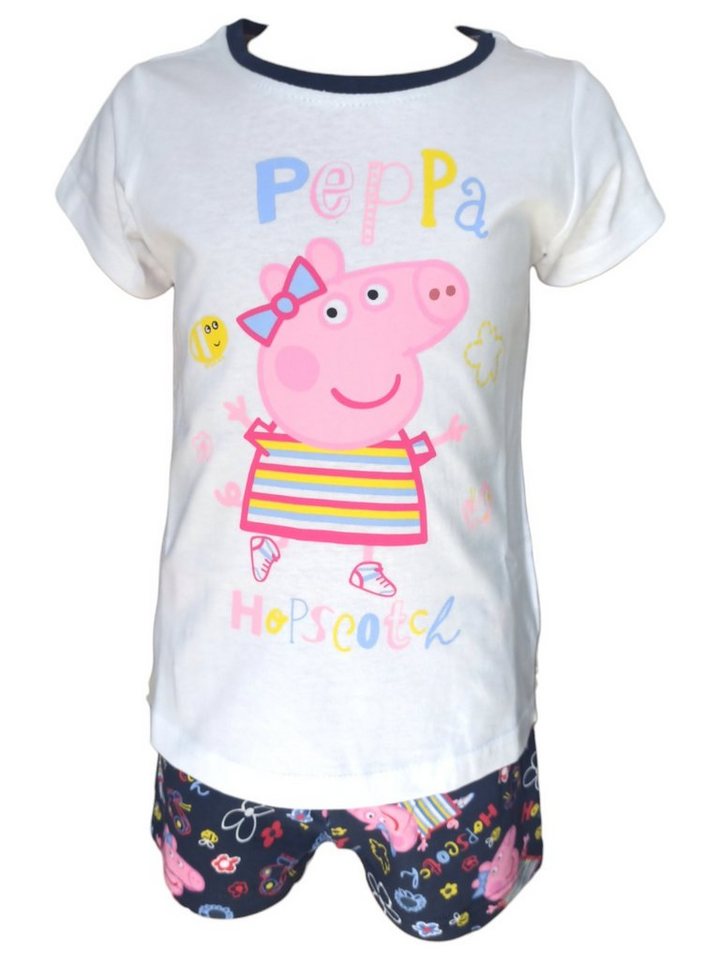 Peppa Pig Schlafanzug Peppa Wutz (2 tlg) Mädchen Pyjama kurz - Shorty Gr. 92-116 cm von Peppa Pig