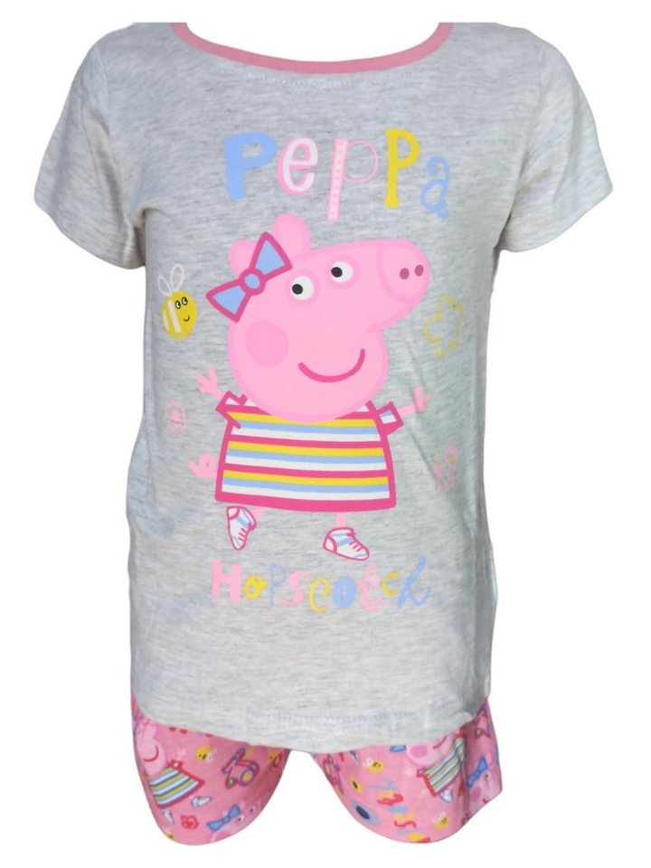 Peppa Pig Schlafanzug Peppa Wutz (2 tlg) Mädchen Pyjama kurz - Shorty Gr. 92-116 cm von Peppa Pig