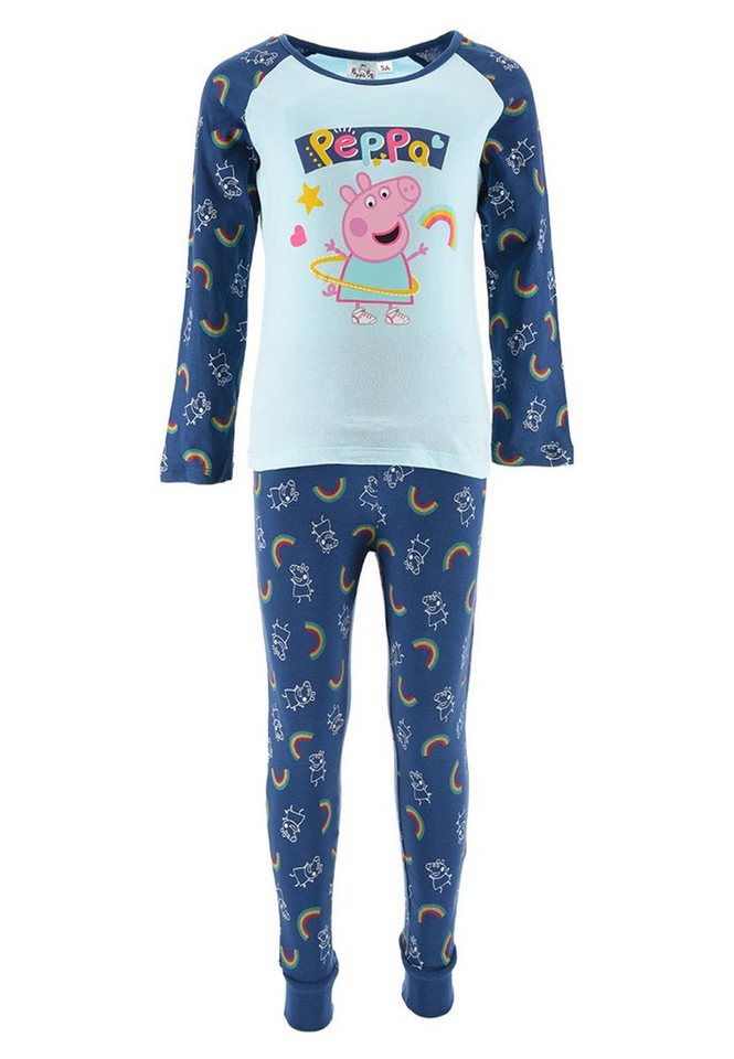 Peppa Pig Schlafanzug Peppa Wutz Kinder Jungen Pyjama Schlaf-Set (2 tlg) von Peppa Pig