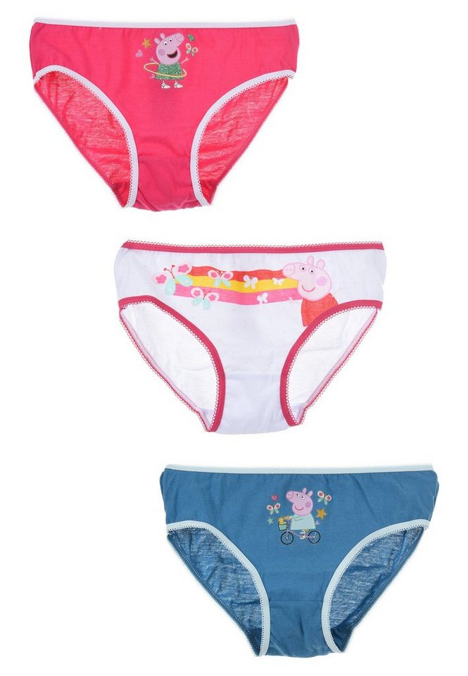 Peppa Pig Slip Peppa Wutz Kinder Mädchen Unterhosen Schlüpfer (3-St) von Peppa Pig