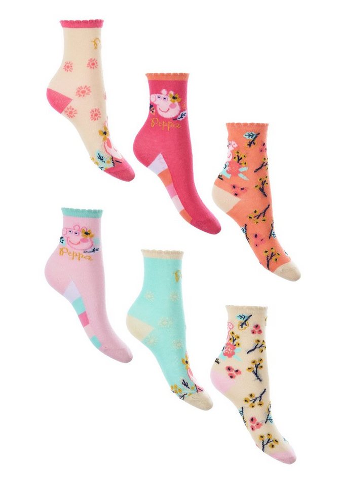 Peppa Pig Socken Kinder Mädchen Strümpfe Socken (6-Paar) von Peppa Pig