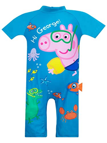 Peppa Wutz Jungen George Wutz Badeanzug Blau 110 von Peppa Pig