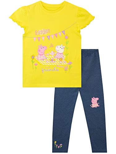 Peppa Wutz Mädchen Top und Leggings Mehrfarbig 86 von Peppa Pig