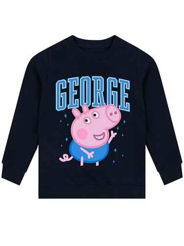 Peppa Pig Peppa Wutz Pullover | George Wutz Jungen Pullover Kleidung | Blau 104 Peppa Pig Peppa Wutz Pullover | George Wutz Jungen Pullover Kleidung | Blau 104 von Peppa Pig