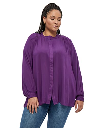 Peppercorn Damen Hayden Shirt Curve Violett 46 von Peppercorn