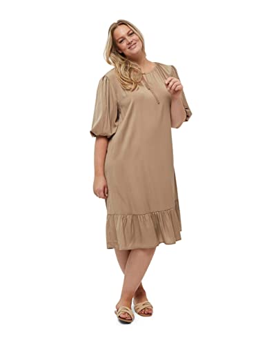 Peppercorn Women's Erissa Dress Curve, Ermine Brown, 26 von Peppercorn