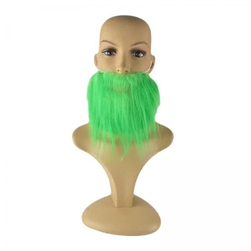 perfeclan 2x Kunstbart, Grüner Bart, Kostümzubehör, Kunstbart, für Ostern Und Weihnachtsfeiertage von Perfeclan