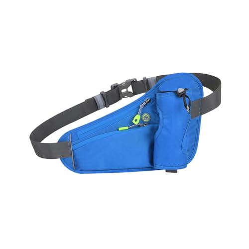 perfeclan Lauf-Hüftgürtel, Flaschenhalter, Gürteltasche, Geldbörse, multifunktionale Outdoor-Sport-Hüfttasche für Training, Urlaub, Wandern, Läufer, Blau von Perfeclan