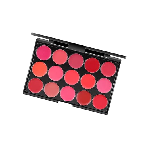 Lippenstift in 15 Farben, Make-up-Palette, Kosmetikpalette, Geschenk für Salonkünstlerinnen, Frauen und Mädchen von Perfeclan