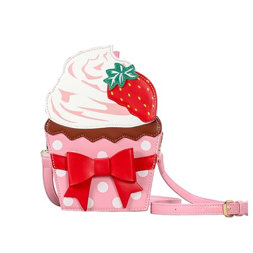 perfeclan Süße Umhängetasche in Kuchenform, kleine Tasche, Schultertasche für den lässigen Strand im Sommer perfeclan Süße Umhängetasche in Kuchenform, kleine Tasche, Schultertasche für den lässigen Strand im Sommer von Perfeclan