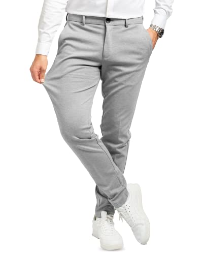 Performance Pants Herren Hellgrau (Größe 29W/30L) - Stilvolle Herren Hosen Stretch - Hosen Herren Stretch - Angenehme Praktische Männer Hosen für Business & Freizeit - Bequeme Stoffhose Herren von Performance Pants