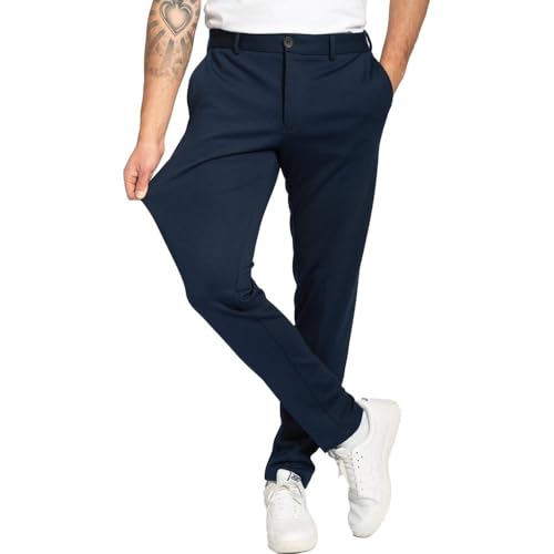 Performance Pants Herren Navy (Größe 29W/30L) - Stilvolle Herren Hosen Stretch - Hosen Herren Stretch - Angenehme Praktische Männer Hosen für Business & Freizeit - Bequeme Stoffhose Herren von Performance Pants