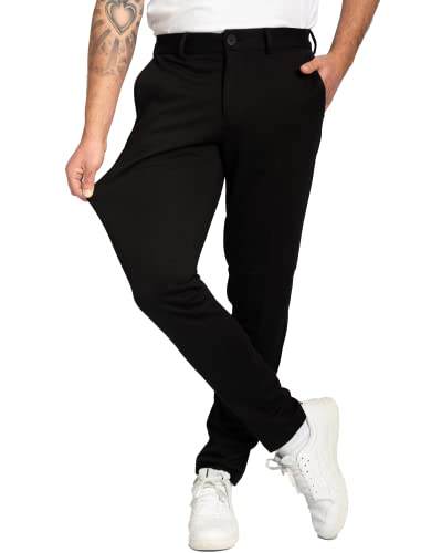 Performance Pants Herren Schwarz (Größe 27W/32L) - Bequeme Schwarze Hose Herren - Stilvolle Herren Hosen Stretch - Hosen Herren Stretch - Modische Praktische Männer Hosen für Business & Freizeit von Performance Pants