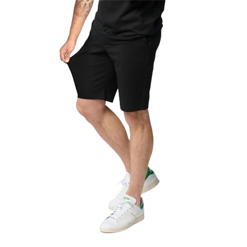 Performance Shorts Herren - Stilvolle Regular Fit Herren Shorts Stretch - Angenehme Praktische Männer Shorts für Business & Freizeit (DE/NL/SE/PL, Alphanumerisch, XXL, Regular, Regular, Schwarz) von Performance Pants