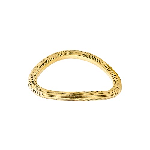 Pernille Corydon Elva Midi Ring Gold - Damenring schmal geschwungen 925er Sterling-Silber Vergoldet - Ringgröße 52/16,6mm - R248g-52 von Pernille Corydon