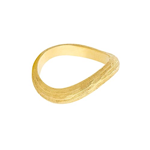 Pernille Corydon Elva Ring Gold - Damenring ralbrund geschwungen 925er Sterling-Silber Vergoldet - Ringgröße 55/17,5mm - R249g-55 von Pernille Corydon