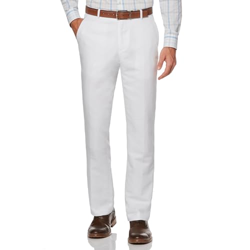 Perry Ellis Herren Linen Suit Pant Anzughose, Bright White, 36W / 32L Perry Ellis Herren Linen Suit Pant Anzughose, Bright White, 36W / 32L von Perry Ellis