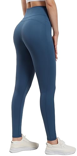 Persit Sporthose Damen, Sport Leggings High Waist Yogahose Gym Leggins Sportleggins Lange (46, Schotenblau, Herstellergröße: XL) von Persit