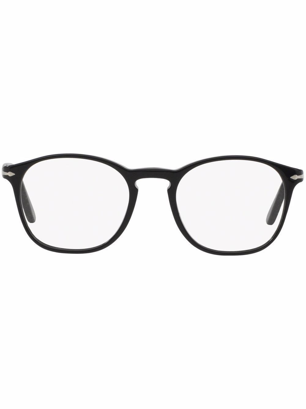 Persol Brille mit eckigem Gestell - Schwarz von Persol