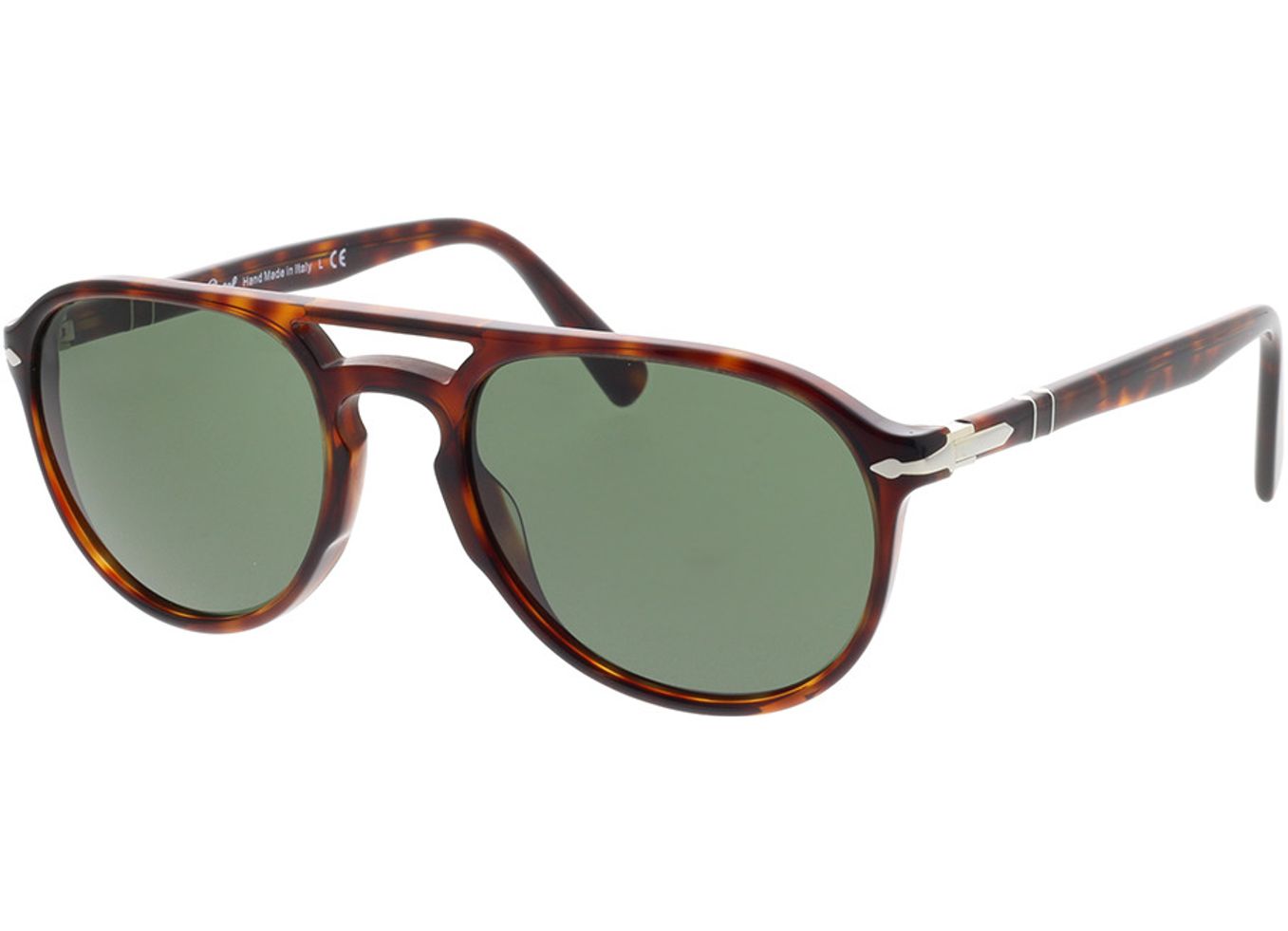 Persol PO3235S 24/31 55-20 Sonnenbrille ohne Sehstärke, Herren, Vollrand, Pilot von Persol