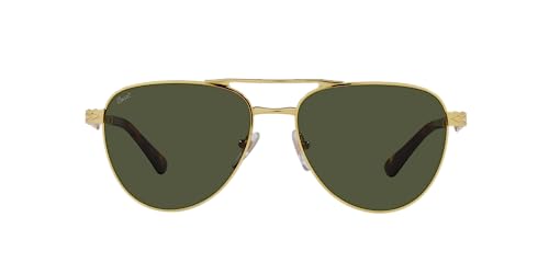 Persol Sonnenbrille PO1003S 515/31 Unisex Farbe Goldgrün Glasgröße 58 mm von Persol