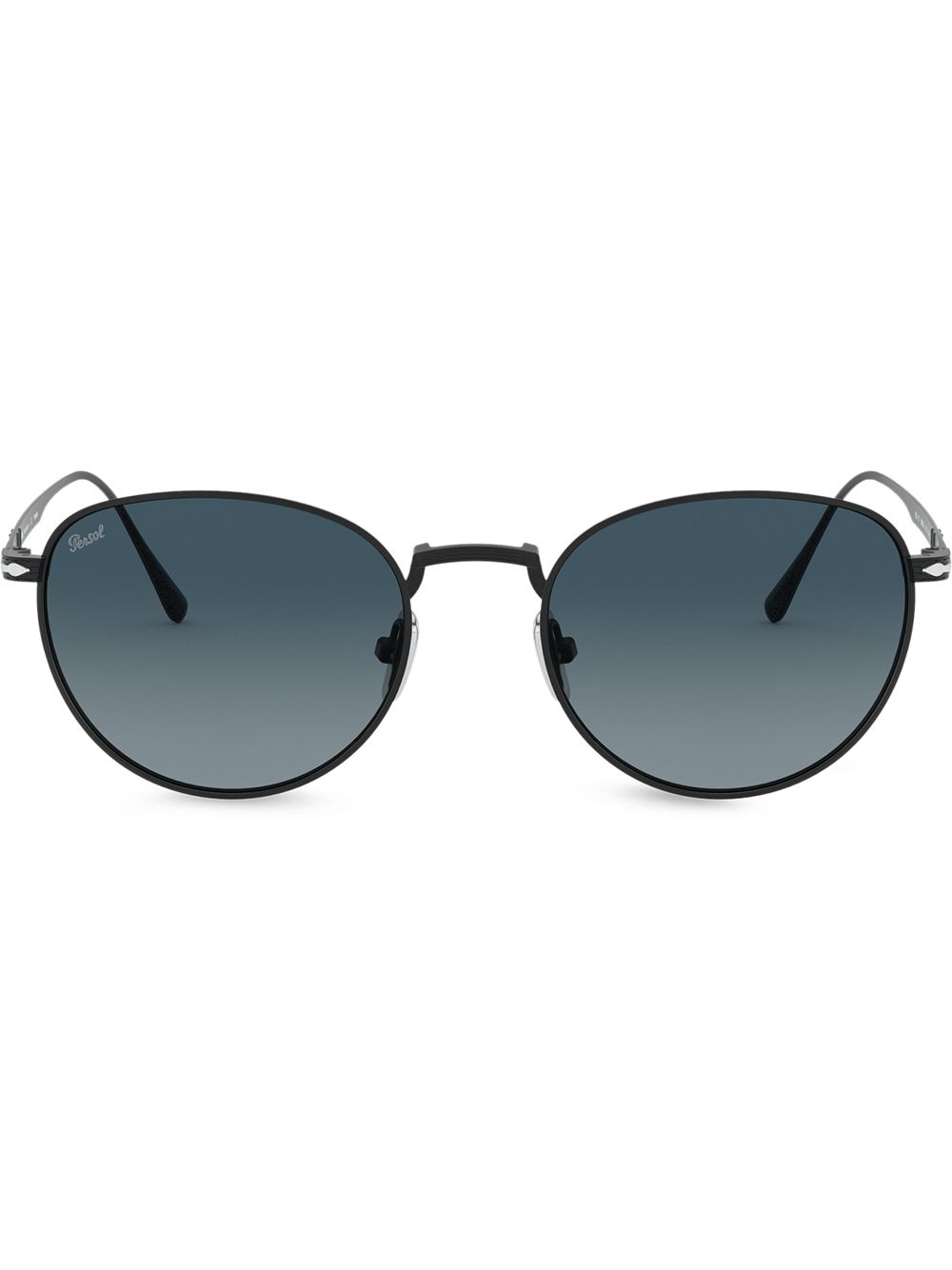 Persol Sonnenbrille mit rundem Gestell - Schwarz von Persol