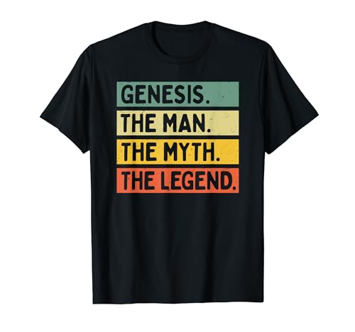 Genesis The Man The Myth The Legend Lustiges Personalisiertes Zitat T-Shirt von Personalized Gift Ideas Genesis