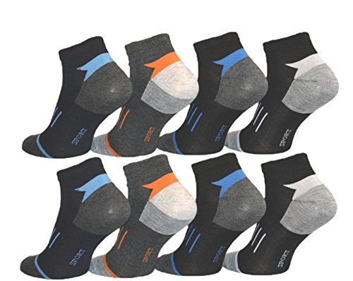 Pesail 10 Paar Herren Sneaker Socken Größe 39-46 (43-46) von Pesail