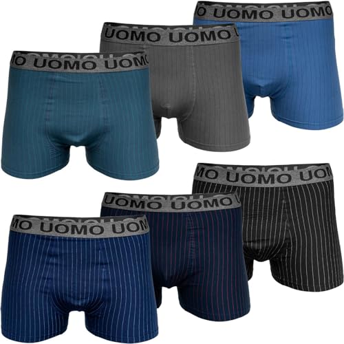 Pesail 8er Pack Jungen Boxershorts Gr. 158, 164, 170 Kinder Unterwäsche Retroshorts Unterhose 158-8er Pack Farbmix 7 von Pesail