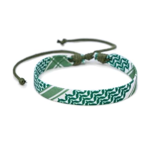 Pessrrtewg Gewebtes Freundschaftsarmband, originelles handgewebtes Stoffarmband, gewebter geflochtener String-Schmuck, handgefertigte, bunte verstellbare Schnurarmbänder, Retro-Stil, Bohemian-Stil, von Pessrrtewg