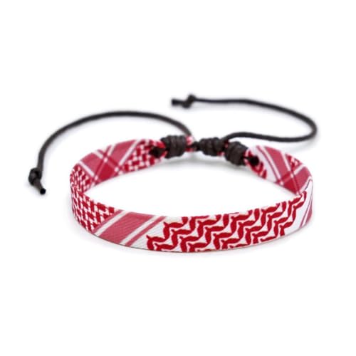 Pessrrtewg Gewebtes Freundschaftsarmband, originelles handgewebtes Stoffarmband, gewebter geflochtener String-Schmuck, handgefertigte, bunte verstellbare Schnurarmbänder, Retro-Stil, Bohemian-Stil, von Pessrrtewg